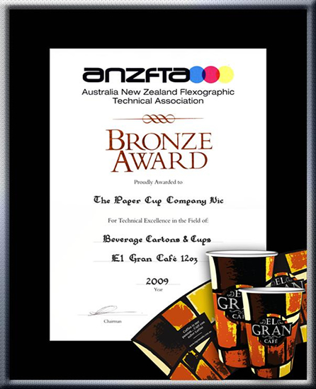 TPCC proudly won ANZFTA Top Award in "Beverage Cartons & Cups Halftone" in 2009
