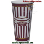 Single Wall Printed Milk Shake Cup 24oz