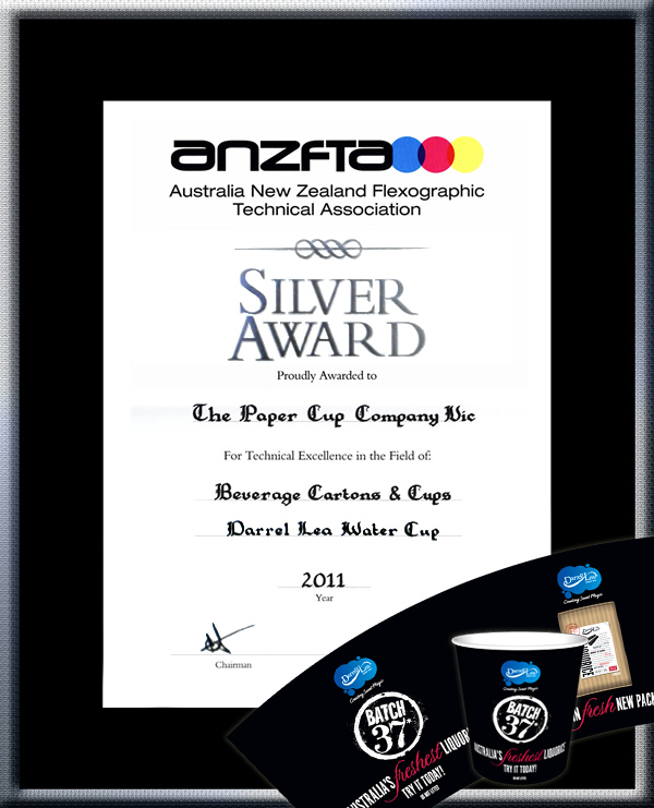 TPCC proudly won ANZFTA Top Award in "Beverage Cartons & Cups Halftone" in 2010 - HighlyCommended_ElGran8oz