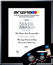TPCC proudly won ANZFTA Top Award in "Beverage Cartons & Cups Halftone" in 2010 - HighlyCommended_TakeTheExpressoRout12oz