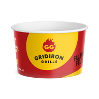 143_FC16 440ml Food Container Gridiron Grills