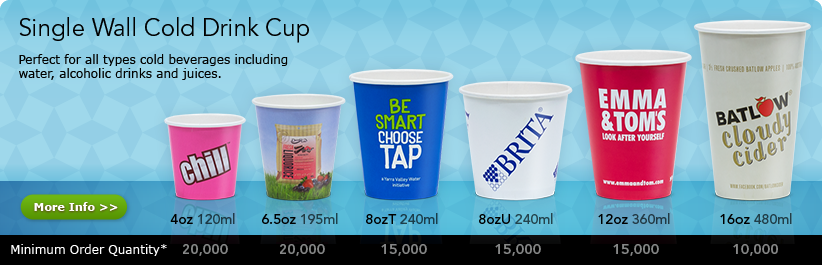 Single Wall Cold Drink Cup